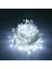 100 Ledli 8 Fonksiyonlu 10 Metre LED Aydınlatma Dekor Lambası (Beyaz) ( Lisinya ) 4