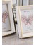 Milano Camlı Dekoratif Resim Çerçevesi Beyaz-Gold Ayarlanabilir Ayaklı-Duvara Asılabilir 13X18 cm 3
