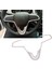 Mat Gümüş Direksiyon Trim Şerit Süslemeleri Etiket Chevrolet Yelken 3 2015-2017 (Yurt Dışından) 2