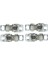 4 Adet Iç Kapı Kolu Çekme Kiti 15926295 15926296 Chevrolet Equinox Pontiac Torrent 2005-2009 Için Ön Arka Sol Sağ (Yurt Dışından) 1