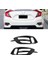 1 Çift Araba Arka Tampon Sis Lambası Lambası Kapağı Trim Honda Civic 10TH 2016-2019 Parlak Siyah Sis Lambası Çerçevesi (Yurt Dışından) 2