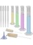 4'lü Plastik Gradyan Silindir Paketi, 4 Pipet, 1 Plastik Huni ve 2 Fırça ile (Yurt Dışından) 1