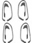 Honda Civic 2006-2011 Için 8 Adet Karbon Fiber Iç Kapı Kolu Kapak Trim (Yurt Dışından) 1