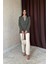 Haki Blazer Ceket 3
