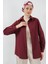 103901 Oversize Basic Tesettür Gömlek - Mürdüm 1