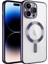 Apple iPhone 14 Pro Max Kılıf Kamera Korumalı Magsafe Wireless Şarj Özellikli Demre Kapak-Derin Mor 1