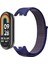 Xiaomi Mi Band 9 Zore Krd-03 Hasır Kordon-Midnight Blue 5