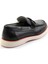 Siyah Leather Erkek Loafer Ayakkabı E01054182440 3
