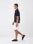 Erkek Lacivert Slim Fit Pamuklu Polo Yaka Basic Tişört 3