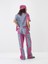 Kadın Pembe Oversize Pamuklu Pantolon 5