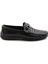 Siyah Leather Erkek Loafer Ayakkabı E01557255316 1