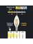 3 Renkli LED Filament Rustik Ampul 6W E14 C35 ERD-260 2