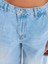 71806 Paçası Kıvrık Denim Balon Pantolon-Mavi 3