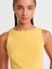 10726 Kayık Yaka Fitilli Triko Bluz-Koyu Sarı 3