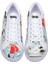 Kadın Vegan Deri Beyaz Sneakers - Hartley's Flower Tasarım 2