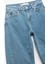 Yüksek Bel Dikiş Detaylı Cepli Düğmeli Balon Jean - Balloon Fit Jeans 4