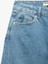Yüksek Bel Dikiş Detaylı Cepli Düğmeli Balon Jean - Balloon Fit Jeans 5