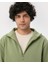 Açık Yeşil Erkek Organik Pamuk Yarı Fermuarlı V Yaka Dik Yaka Sweatshirt 3