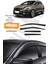 Peugeot 3008 2009-2016 Arası Kromlu Cam Rüzgarlığı 4'lü A+ Plus 1