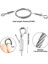 Ayarlanabilir Resim Asma Tel 4pcs Ayna Çerçevesi Seti - Ağır Hizmet Tipi Paslanmaz Çelik Tel Halat 3 Metre x 1.5mm (Yurt Dışından) 2