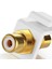Rca Keystone Jack Ekleme Konnektörü (5 Paket) Soket Dişi Geçmeli Adaptör Bağlantı Noktası Altın Kaplamalı Sıralı Bağlantı Parçası (Beyaz) (Yurt Dışından) 2