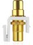 Rca Keystone Jack Ekleme Konnektörü (5 Paket) Soket Dişi Geçmeli Adaptör Bağlantı Noktası Altın Kaplamalı Sıralı Bağlantı Parçası (Beyaz) (Yurt Dışından) 5