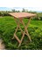 Katlanır Ahşap Bistro Set Bahçe Masa Seti Minder Hediyeli 50*50 4