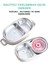 Bento 1140ML Lunchbox Yeni Koleksiyon 2 Katlı 4 Bölmeli Mini Kaseli Çelik Sefer Tası Yemek Kutusu 4