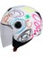 Sw 715 Whıte Flower Yarım Kask 1
