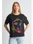 Alexandergardı Baskılı Bisiklet Yaka Kadın T-Shirt 1