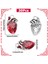 30 Adet Kalp Charms Anatomik Charms 3D Organ Kalpleri Cadılar Bayramı Charms (Yurt Dışından) 5