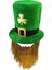 Erkek . Patrick Günü Yeşil Yonca Leprechaun Şapkası (Yurt Dışından) 1
