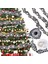 6 Rulo LED Rustik Noel Ağacı Çelengi Kurdele El Sanatları Siyahbeyaz (Yurt Dışından) 2