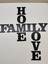 Home Family Love Ev Dekorasyonu Duvar Yazısı Siyah Mdf (15 cm Harf) 2