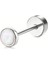 Drperfect 16-20G Kadın Küpe Erkek Cz Opal Ay Kıkırdak Spiral Küpe Daith Küpe Pirsing (Yurt Dışından) 1