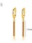 925 Sterling Silver Needle Rose Red Earrings Ladies Water Drop / Heart Shaped Pendant Gold Earrings Fashion Jewelry Gift (Yurt Dışından) 1