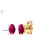 925 Sterling Silver Needle Rose Red Earrings Ladies Water Drop / Heart Shaped Pendant Gold Earrings Fashion Jewelry Gift (Yurt Dışından) 1