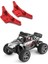 Wltoys 104009 104016 104018 12401 12402-A 12403 12409 Yükseltme Parçaları Için Metal Ön ve Arka Şok Kulesi, Kırmızı (Yurt Dışından) 2