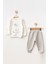 Erkek Bebek Kuzu Desenli Sweatshirt Pantolon 2 'li Alt Üst Bebek Takımı 3 Ay - 18 Ay 1
