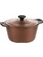 Trıana - 3536 - 7 Parça Biogranit, Döküm, Tencere , Tava, Çeyiz Seti - Bronz Renk 2