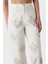 Taşlı Pamuk Slim Fit Yüksk Bel Boru Paça Pantolon Bayan Pantolon 053 4