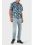 Desenli Pamuk Regular Fit Kısa Kollu Gömlek Erkek Gömlek XM001240 AF14869 F0041 4