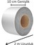 Folyo Kauçuk Bant Yapışkanlı Su Geçirmez Çatı Boru Tamir Bandı (2metre x 10 Cm) (7272) 2