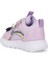 Günlük Kız Çocuk Spor Ayakkabı Hello Kitty Simli Süs Detay Işıklı Taban Lastik Bağcık Sneaker 120 4