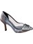 Mıcam 6525 Kadın Tokalı Tül Detaylı Stiletto Platin 1