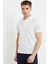 Renk Kombinli Polo Yaka Tişört - Beyaz 1