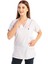 Çatı Uniform Happiness Basic - Likralı Doktor Hemşire Forma Takımı Scrubs Üniforma Cerrahi Takım, Beyaz/lacivert 4