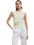 Slim Fit Drapeli Bisiklet Yaka Kolsuz Bluz 2