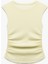 Slim Fit Drapeli Bisiklet Yaka Kolsuz Bluz 4