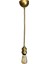 Sarkıt Lale Duy Jüt Hasır Kablo Dekoratif (Ampul Dahil Değildir) 70CM Metal 1